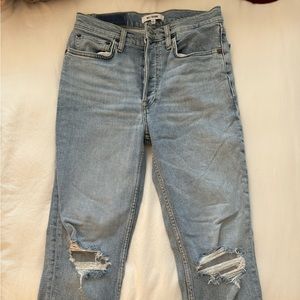 ReDone 90’s high rise ankle crop size 26